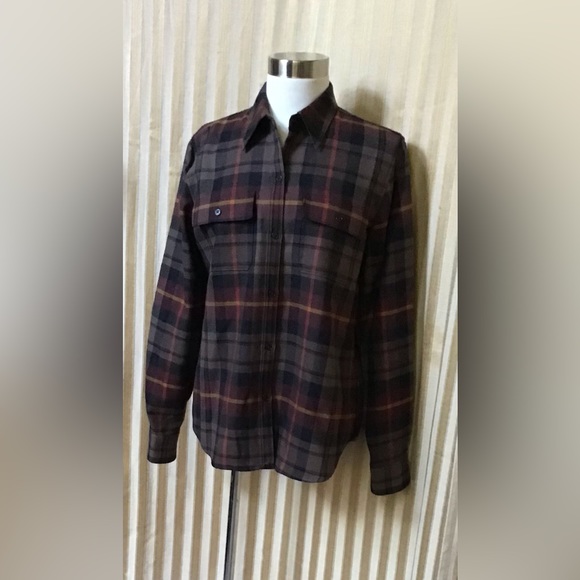 Ralph Lauren Women’s Wool Plaid Shirt - Picture 2 of 4